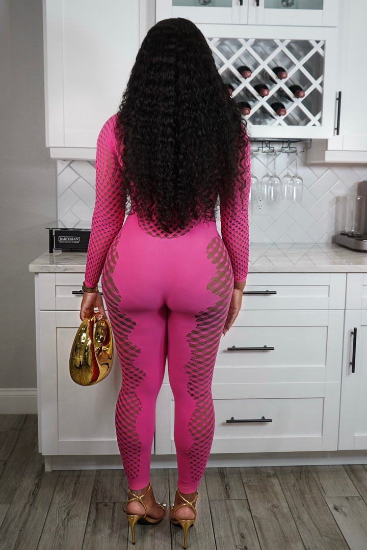 Summer Pink Seamless Jumpsuit - Shopblossomco